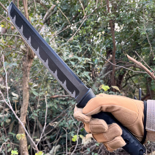 GERALD - 4CR13 BLACK BLADE | FULL TANG