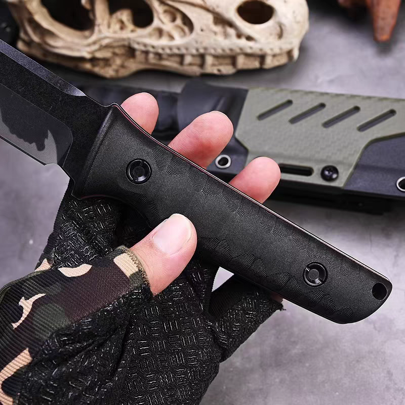 GERALD - 4CR13 BLACK BLADE | FULL TANG