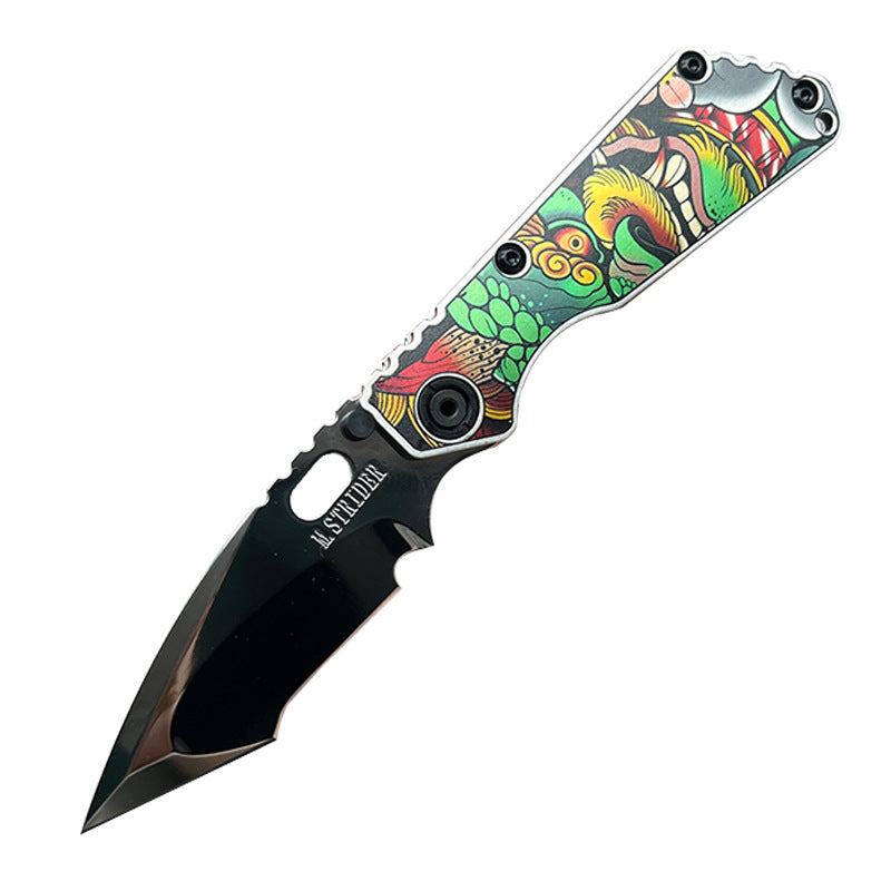 LUTHER Folding Knife | D2 Steel + TC4 Titanium | Fishing Camping