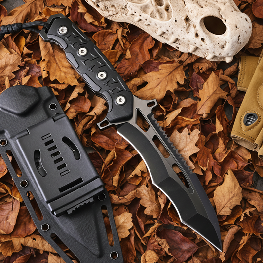 战术刀秋叶背景