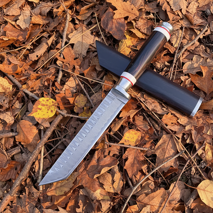Damascus Knife - Autumn Leaves Template