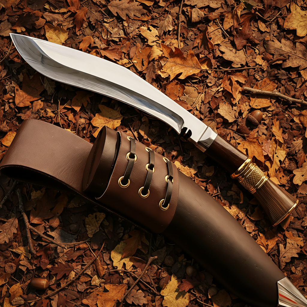 Knife Autumn Leaves Background 1